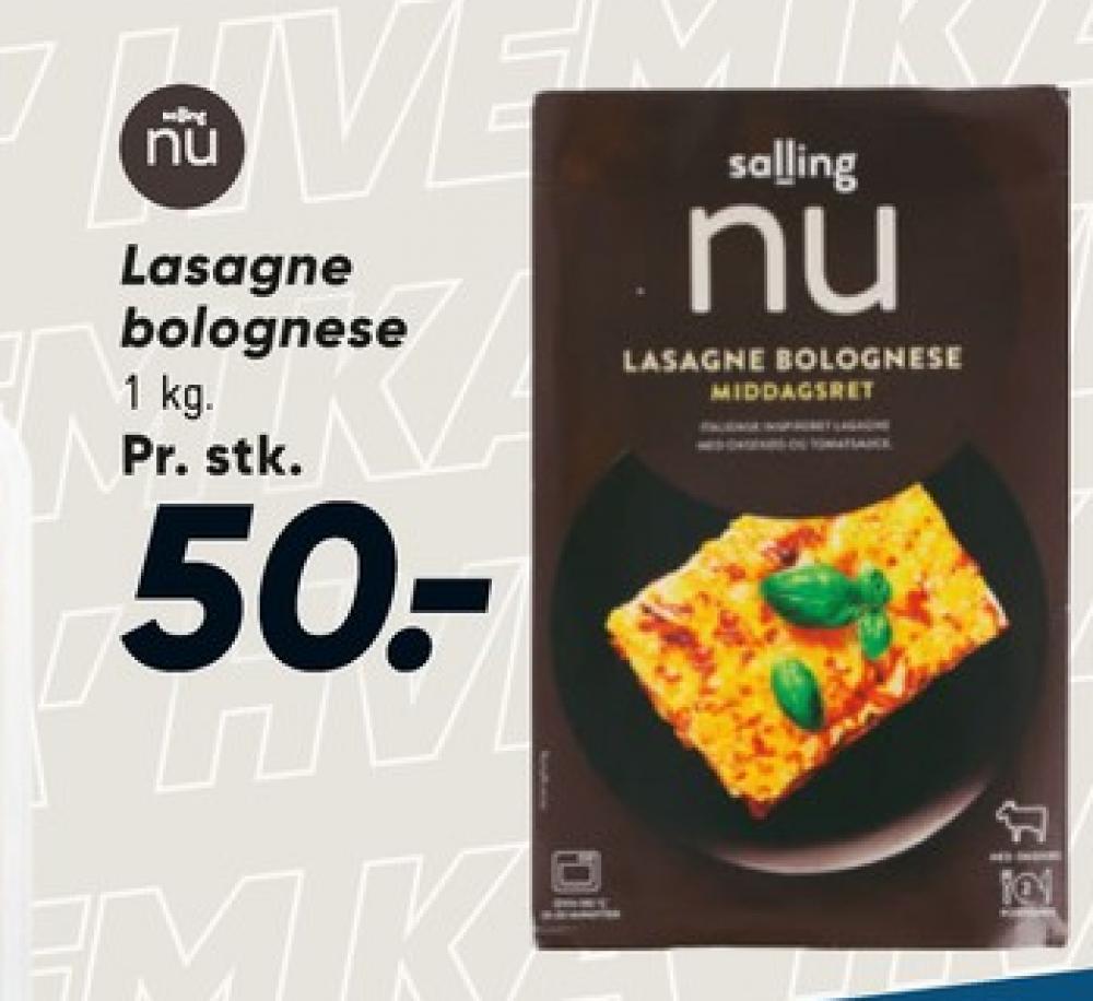 Salling Nu, Lasagne Bolognese