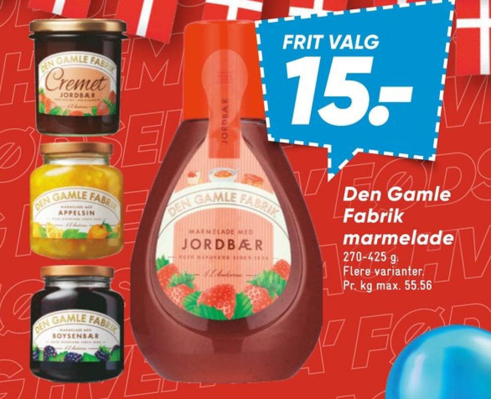 Den Gamle Fabrik, Jordbærmarmelade