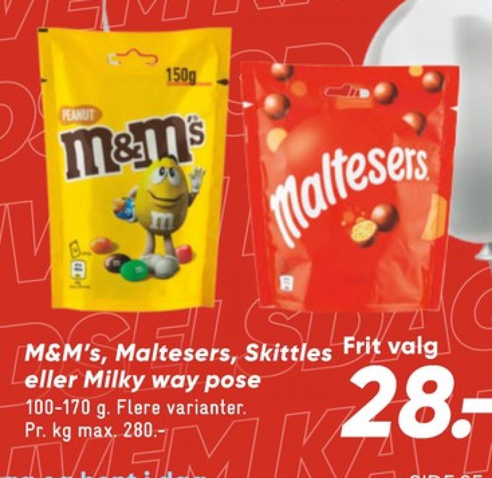 M&Ms, Chokoladepastiller Peanut
