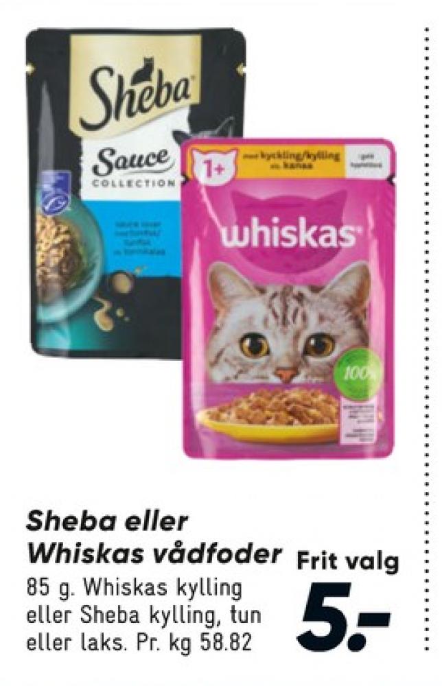 Whiskas, Kattefoder