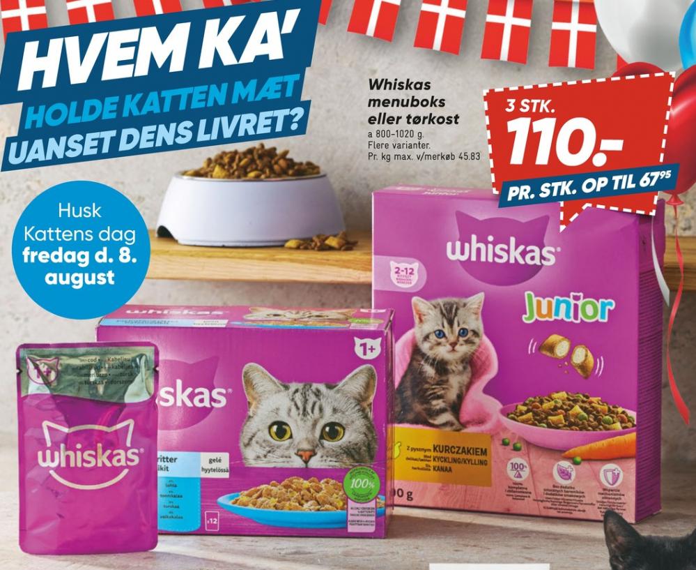 Whiskas, Kattefoder