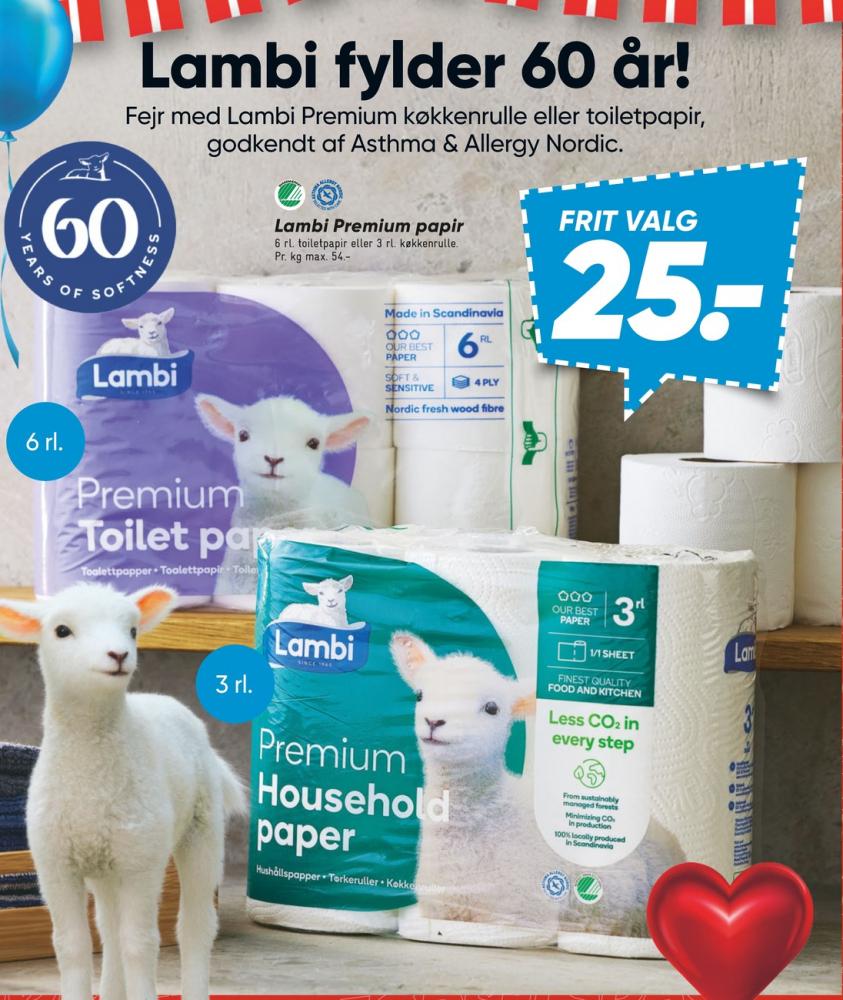 Lambi Premium, Toiletpapir