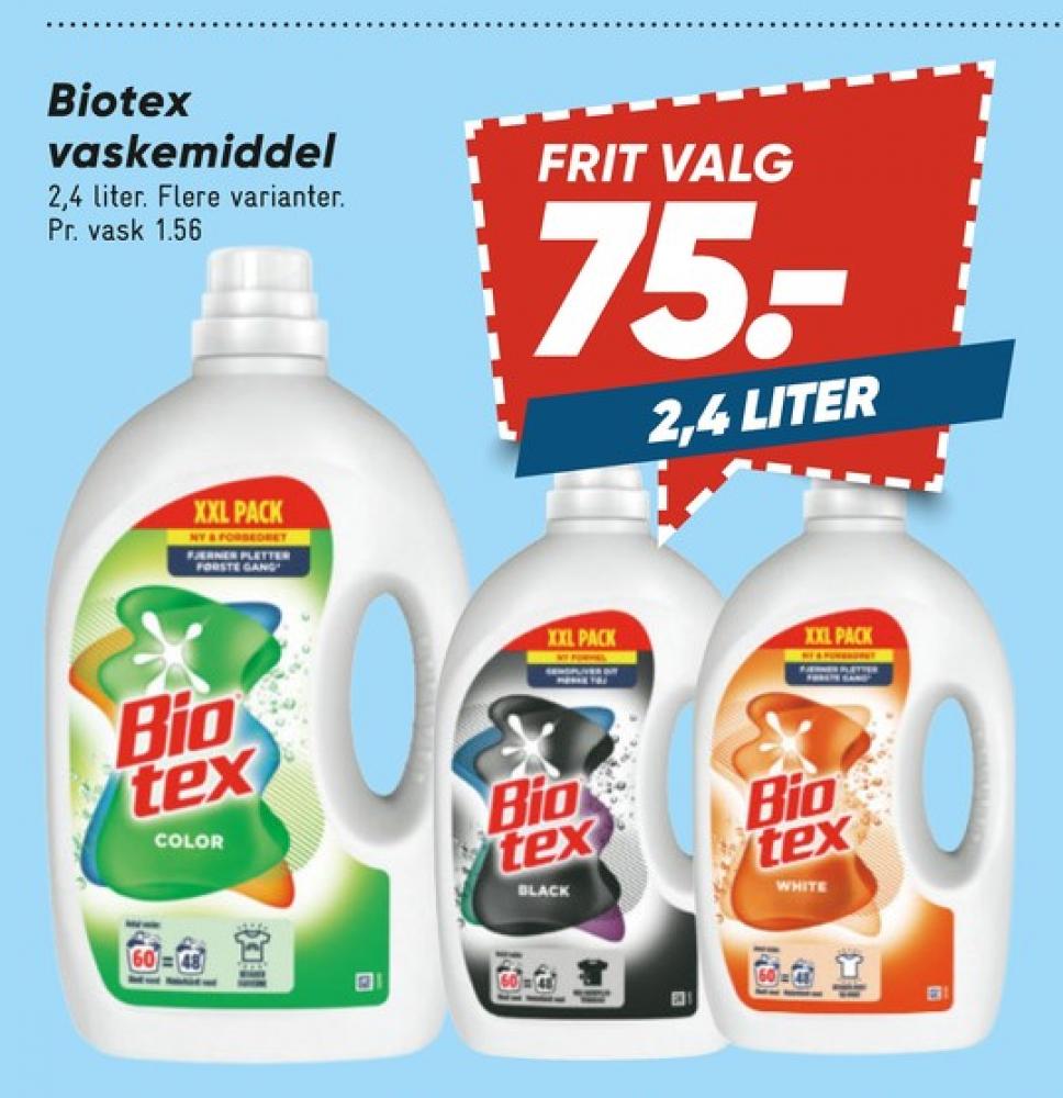 Biotex, Vaskemiddel-flydende