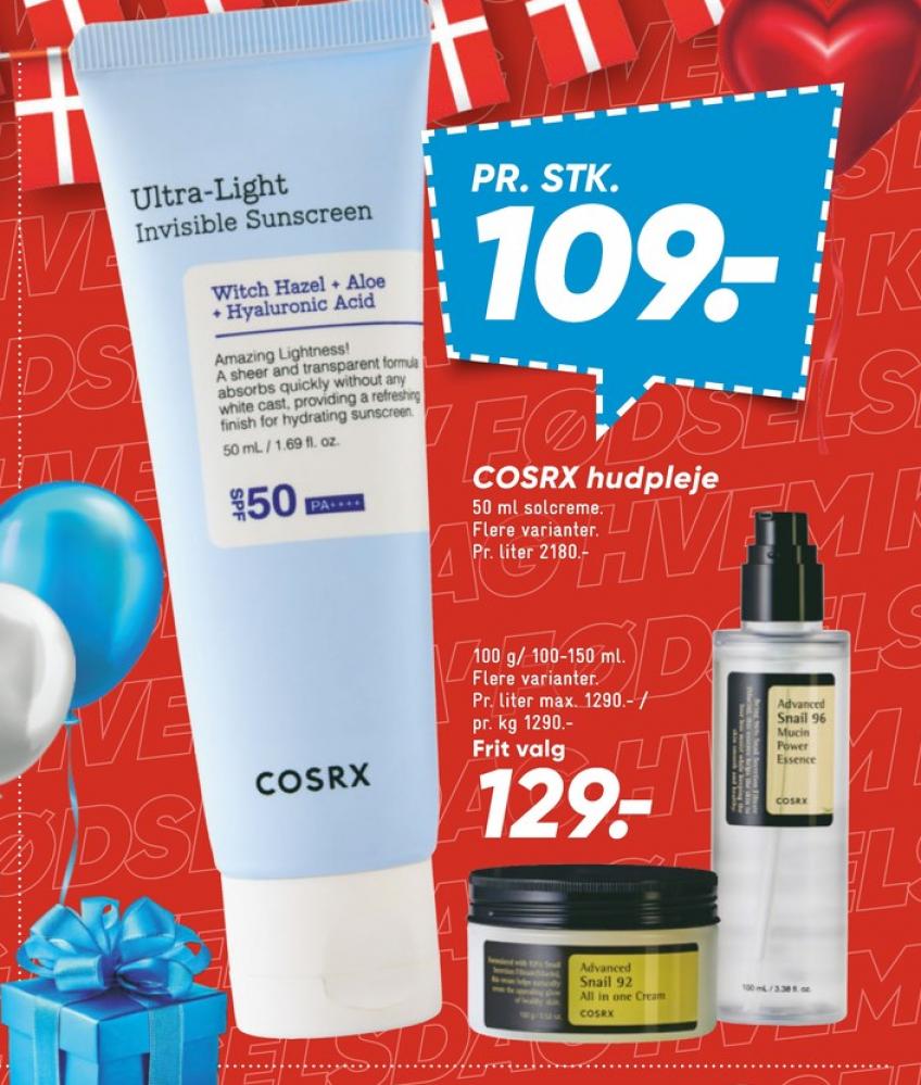 COSRX, Solcreme