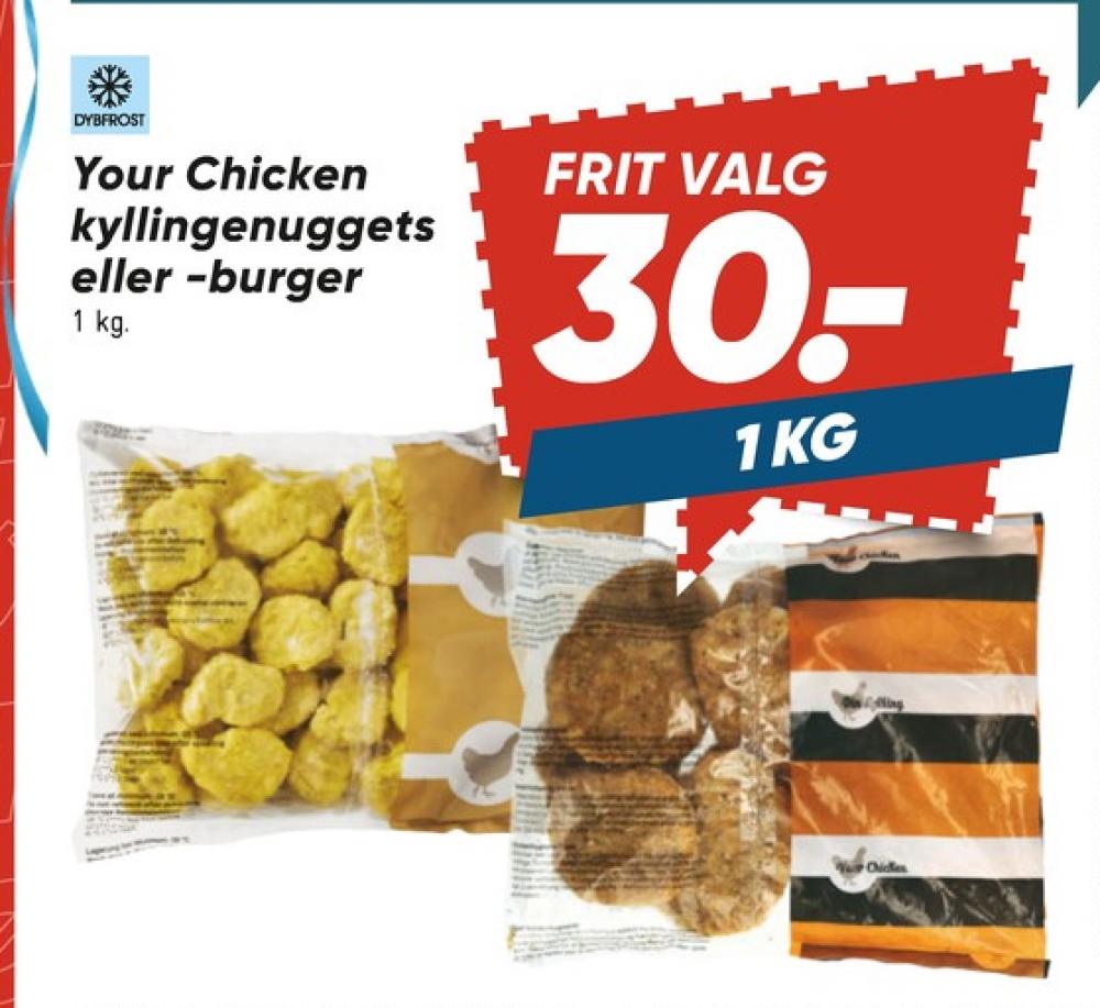 Din kylling, Kyllingenuggets