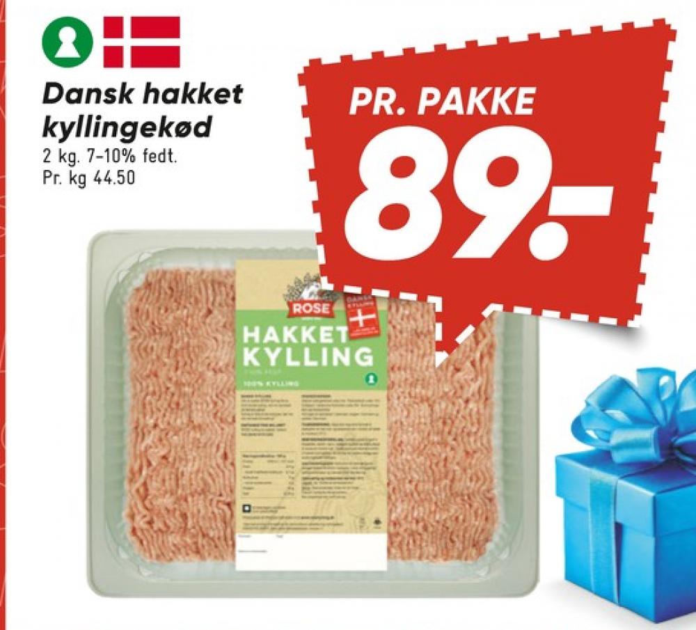 Rose, Hakket kylling 7-10%