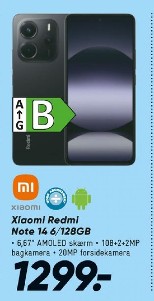 Xiaomi Redmi Note 14, Mobiltelefon