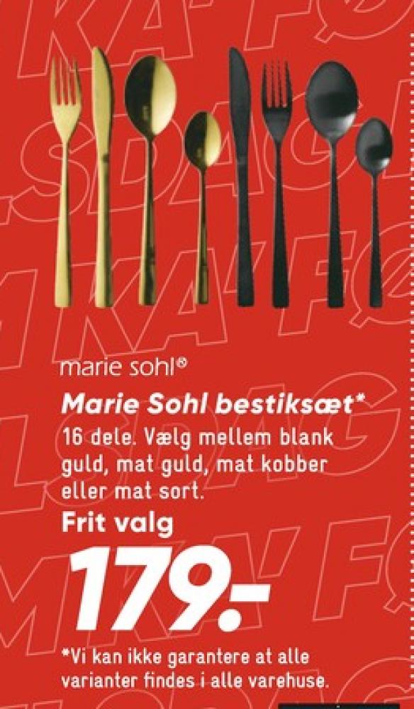 Marie Sohl, Bestik