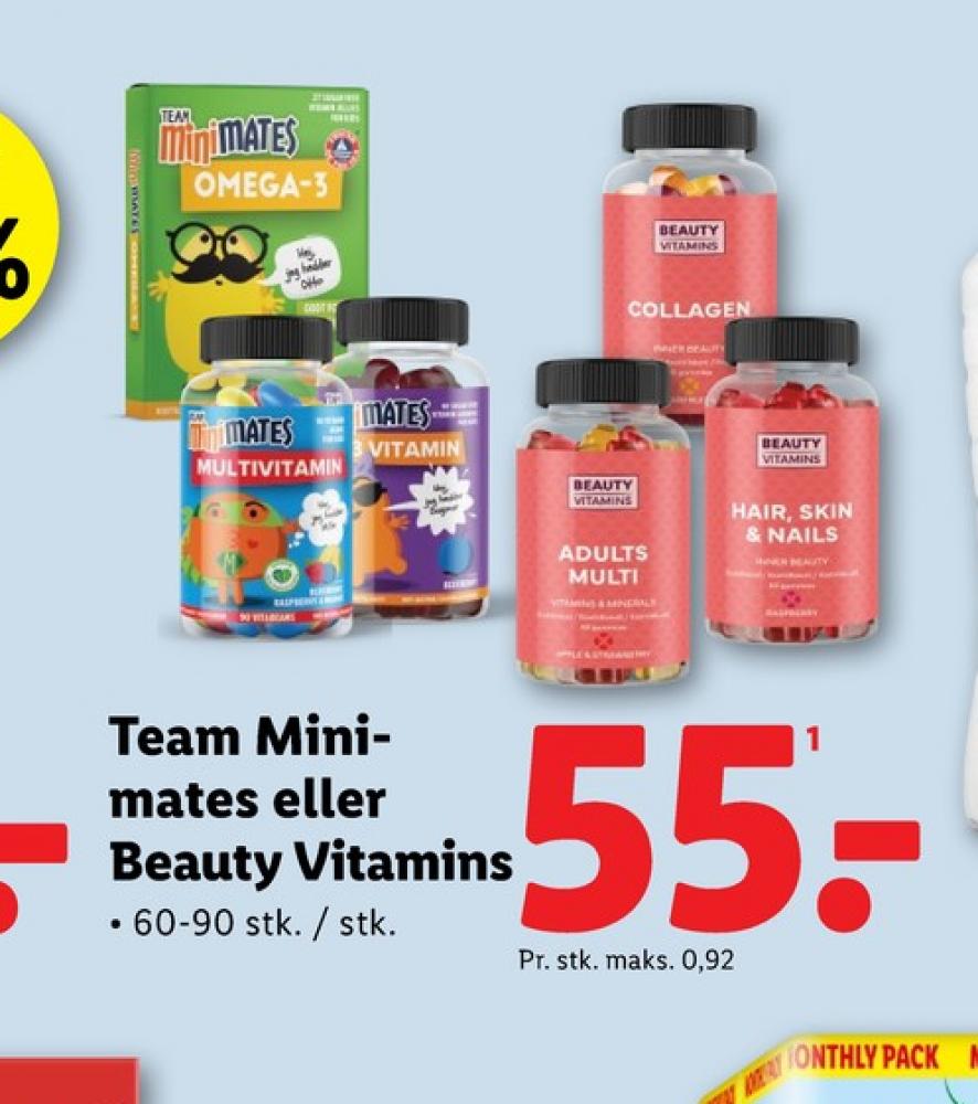 Beauty Vitamins, Vitaminer