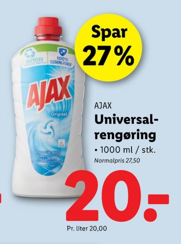 Ajax, Rengøring - universal