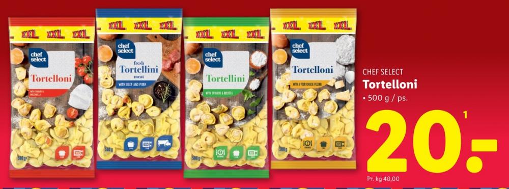 Chef Select, Tortelloni with Tomato & Mozzarelle