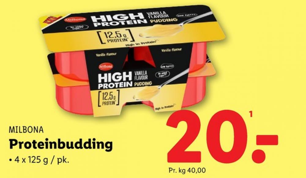 Milbona, High Protein Pudding Vanilla