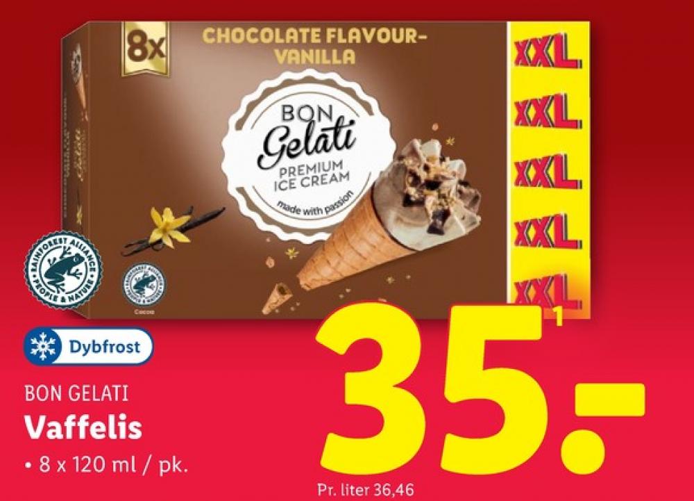 Bon Gelati, Isvafler Chokolade