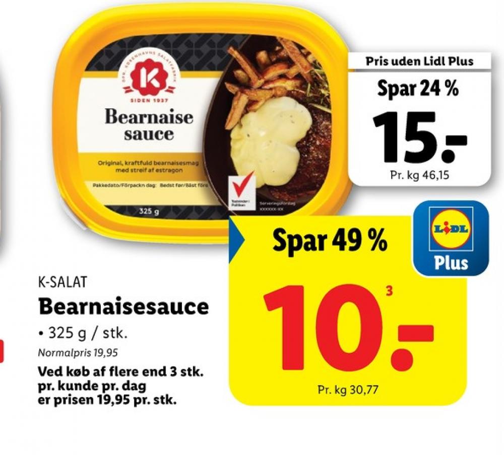 K-salat, Bearnaisesauce