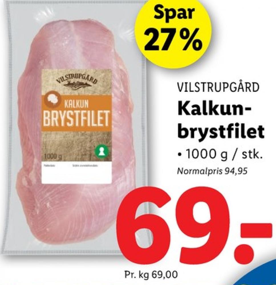 Vilstrupgård, Kalkunbrystfilet