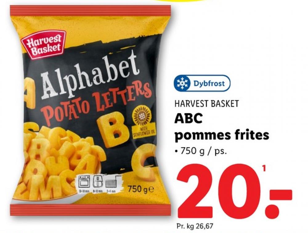 Harvest Basket, Alphabet Potato Letters