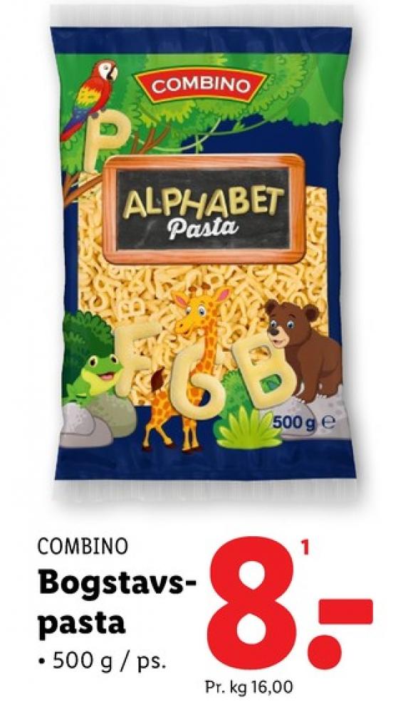 Combino, Alphabet Pasta