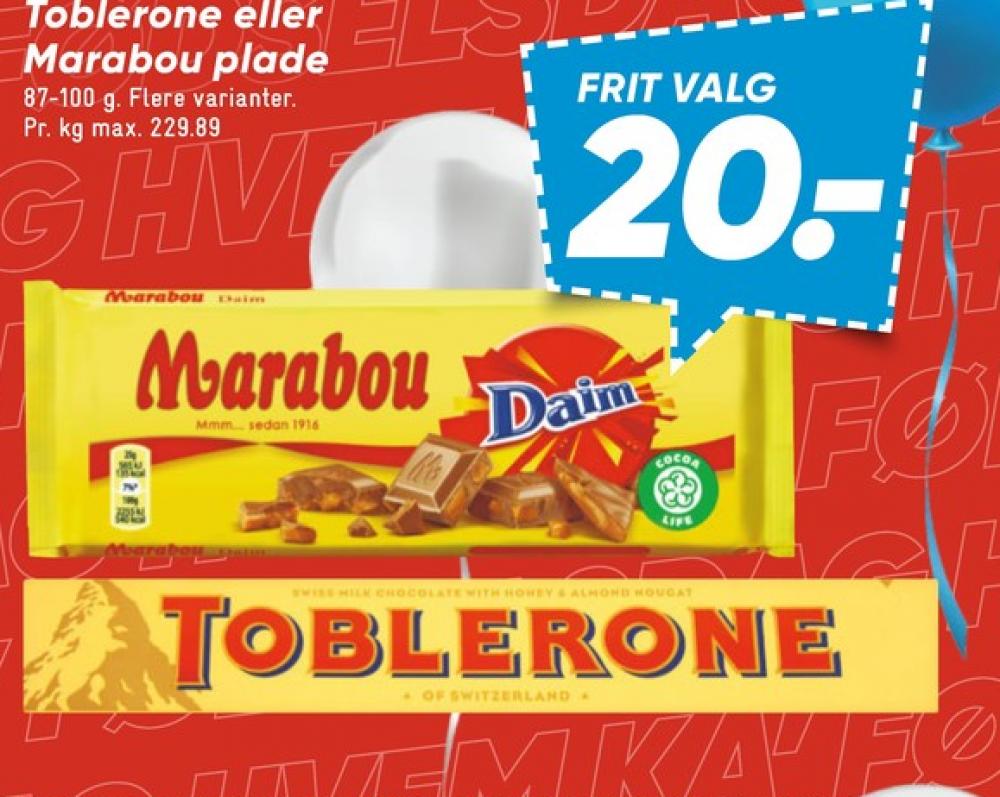 Marabou Daim, Chokoladeplade 