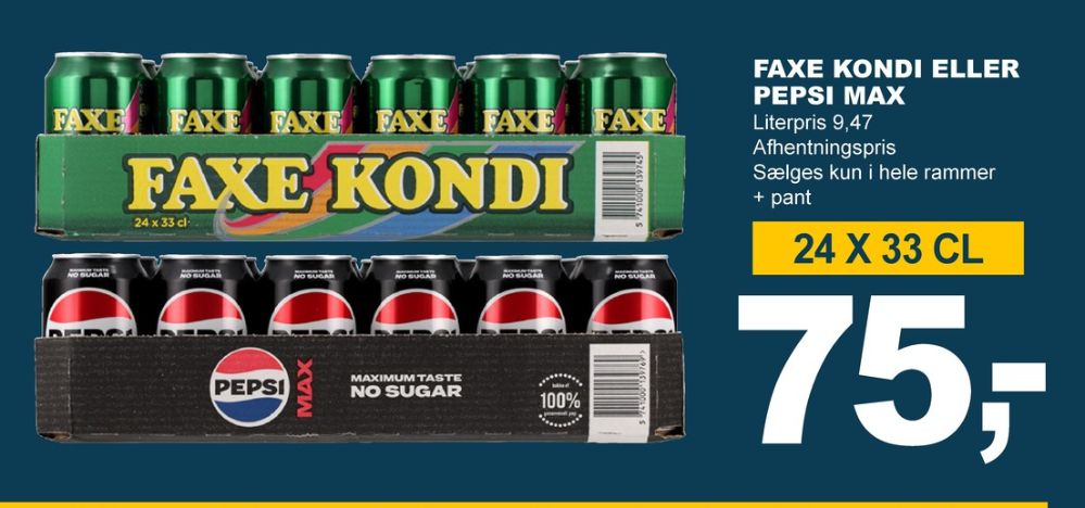 Pepsi Max, Cola 24 pk.