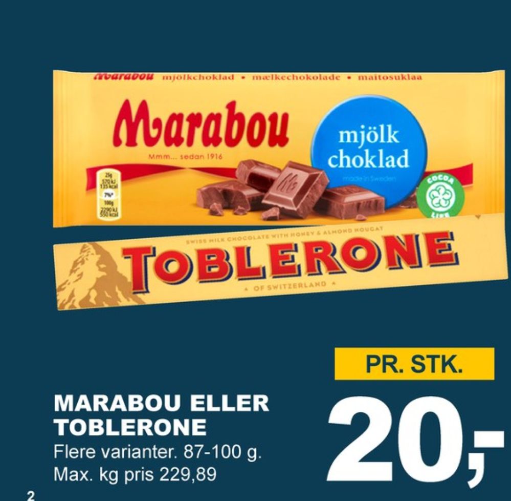 Marabou, Chokoladeplade Mjölk Choklad