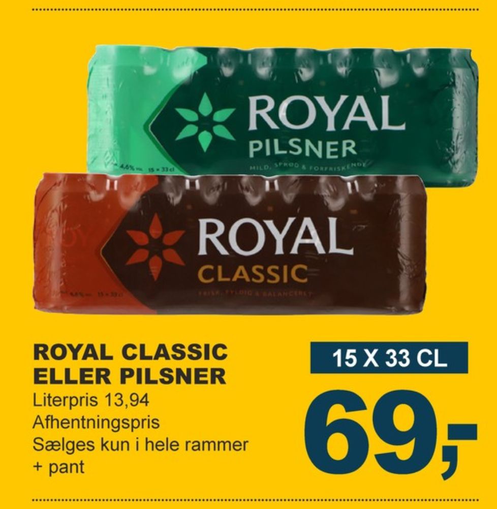 Royal Pilsner, Øl 15 pk.