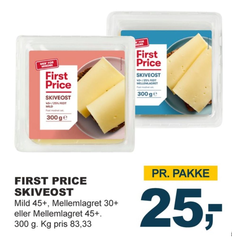 First Price, Skiveost Mellemlagret