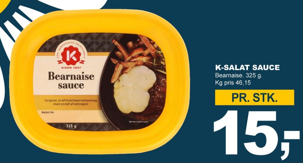 K-salat, Bearnaisesauce