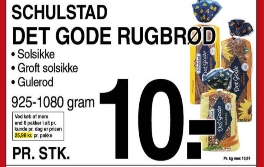 Schulstad Det Gode, Groft Solsikkerugbrød