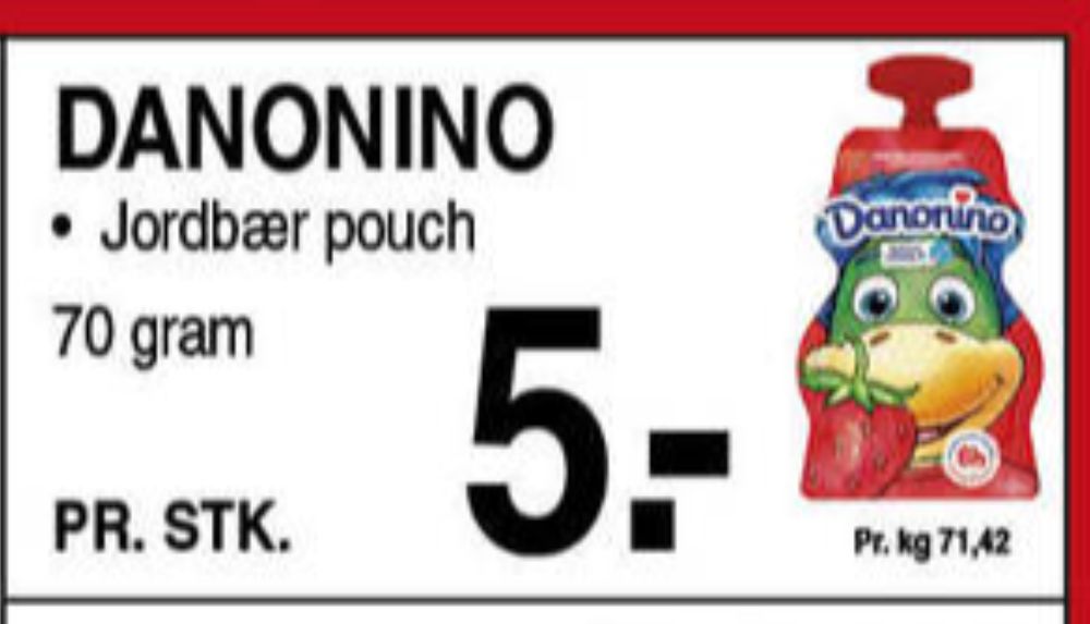 Danone Danonino, Jordbær Yoghurt 