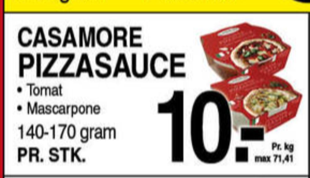 Casamore, Pizzasauce Mascarpone