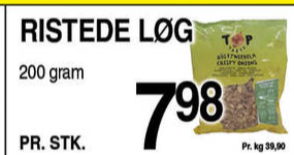 Top Taste, Ristede løg