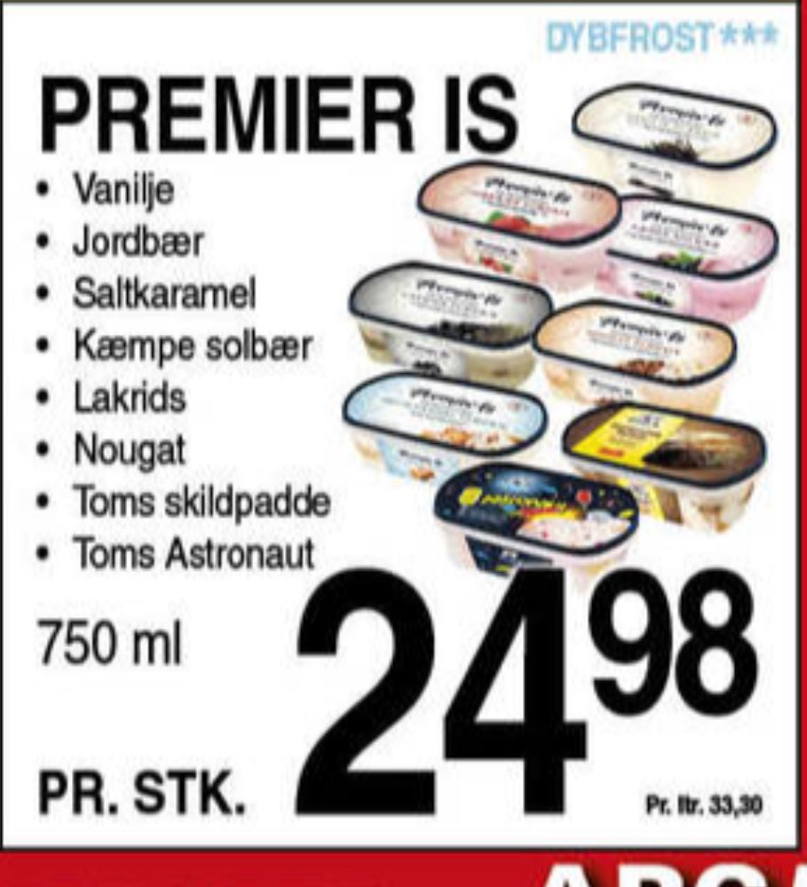 Premier, Vanilje Flødeis