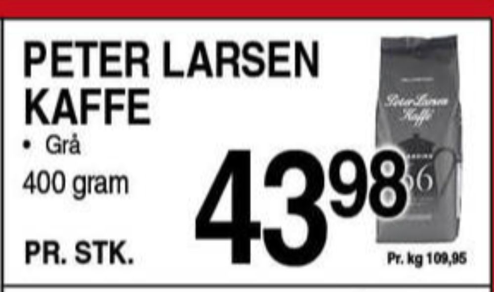 Peter Larsen Blanding 66, Kaffe Formalet