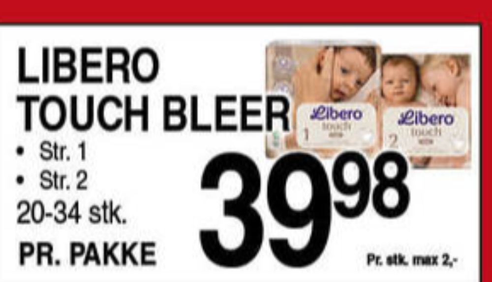 Libero Touch, Bleer str 2 3-6 kg