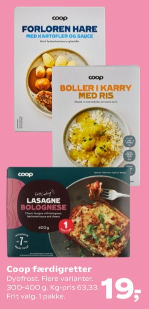 Coop, Lasagne Bolognese