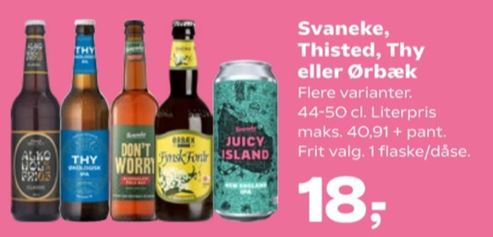 Svaneke Bryghus Don't Worry Brown Ale, Øl - Alkoholfri