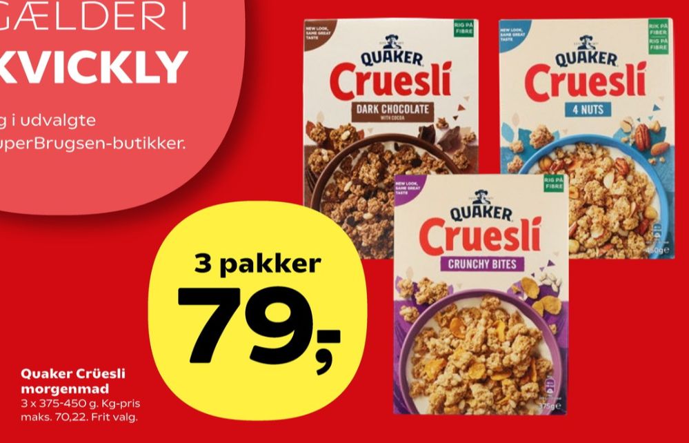 Quaker, Cruesli Dark Chocolate