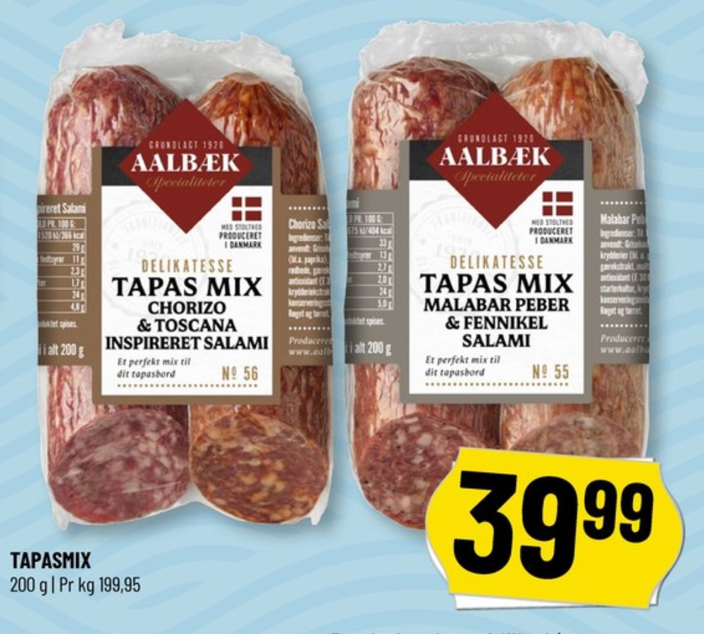 Aalbæk Specialiteter, Tapas Mix Malar