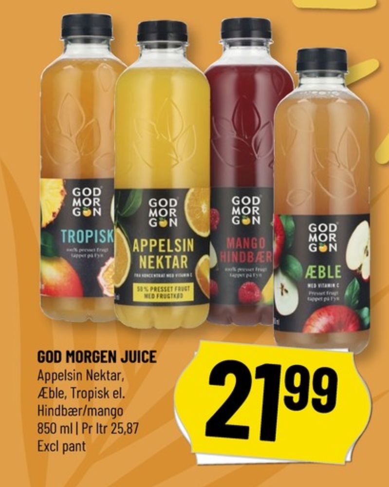 GodMorgen, Mango Hindbær Juice