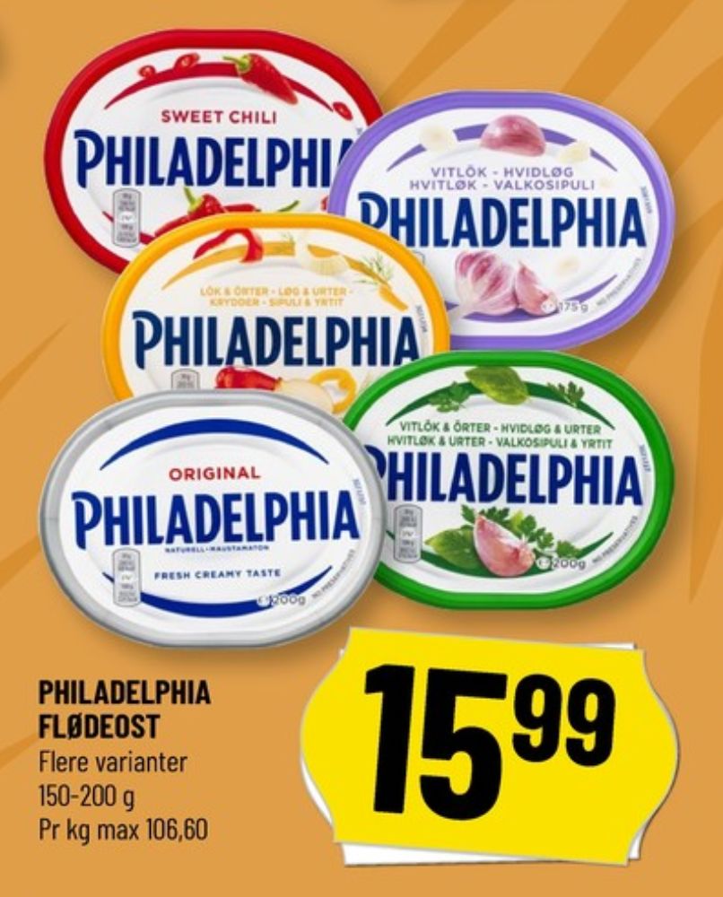Philadelphia, Flødeost Hvidløg & Urter