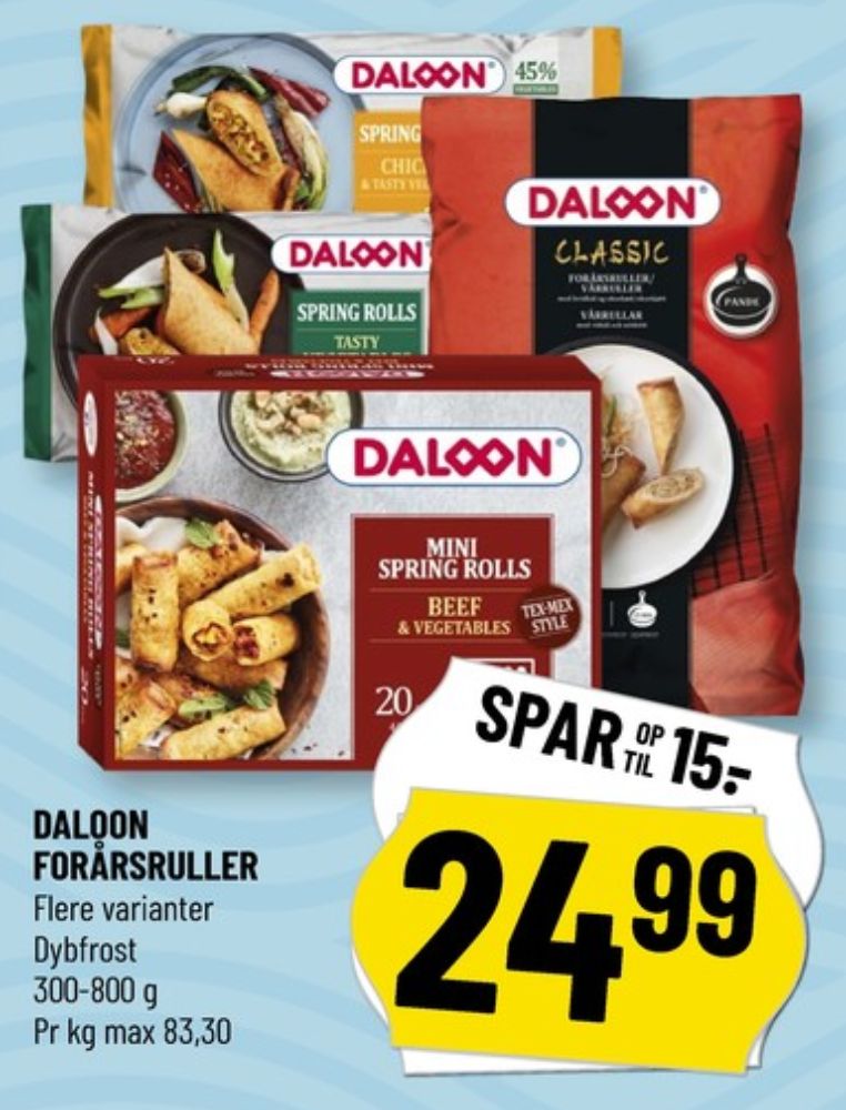 Daloon, Forårsruller