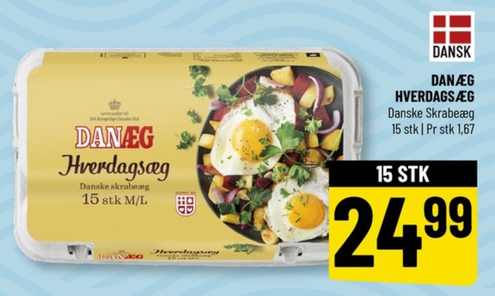 Danæg, Hverdagsæg M/L
