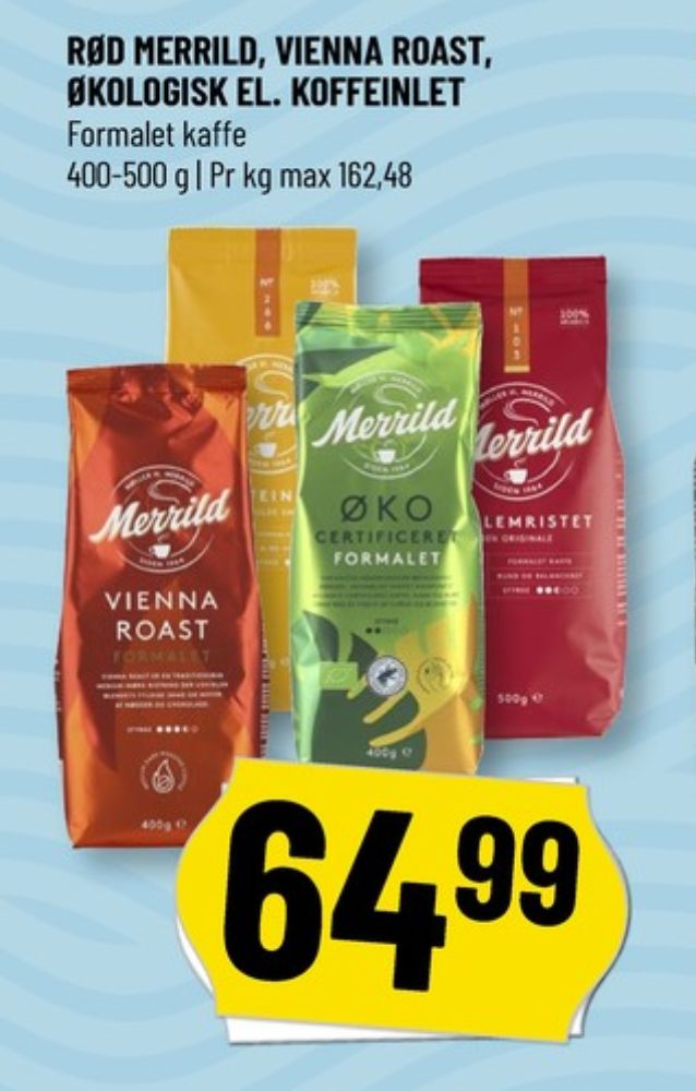 Merrild Mellemristet, Kaffe Formalet