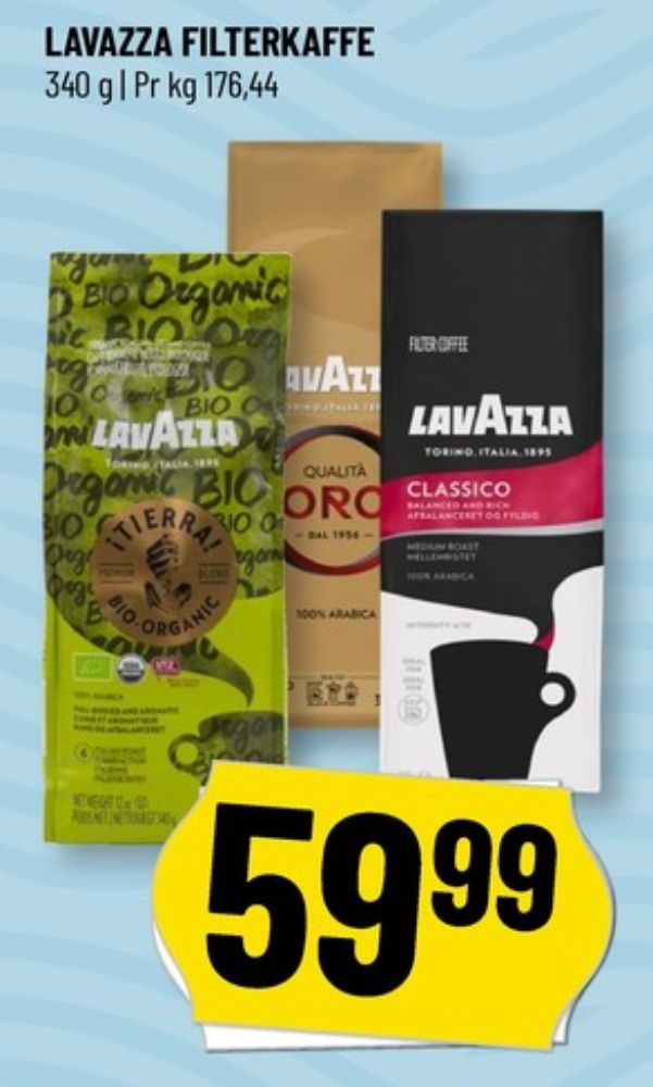 LavAzza Qualita Oro, Kaffe Formalet