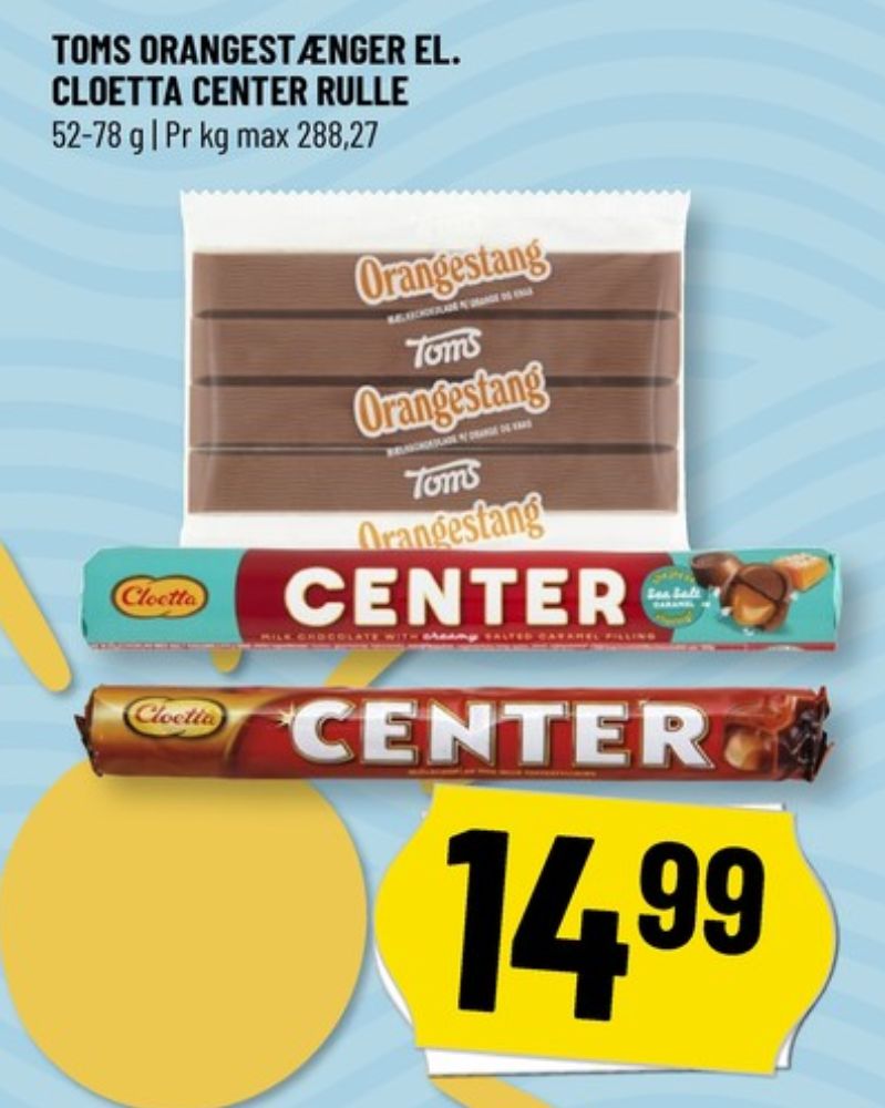 Toms Orangestænger, Chokoladebar