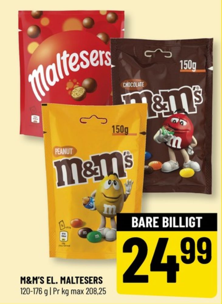 M&Ms, Chokoladepastiller Peanut