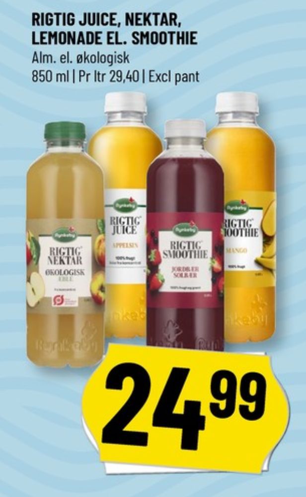 Rynkeby Rigtig, Mango Smoothie 
