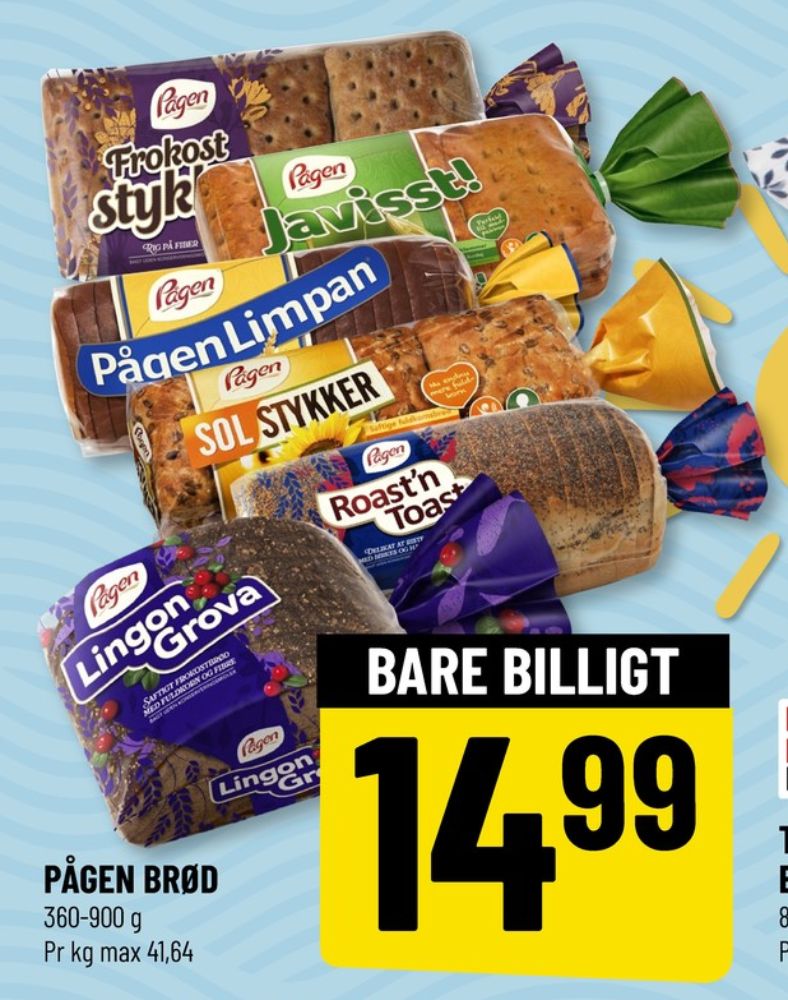 Pågen Limpan, Brød