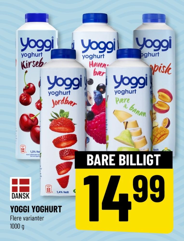 Yoggi, Pære & Banan Yoghurt 