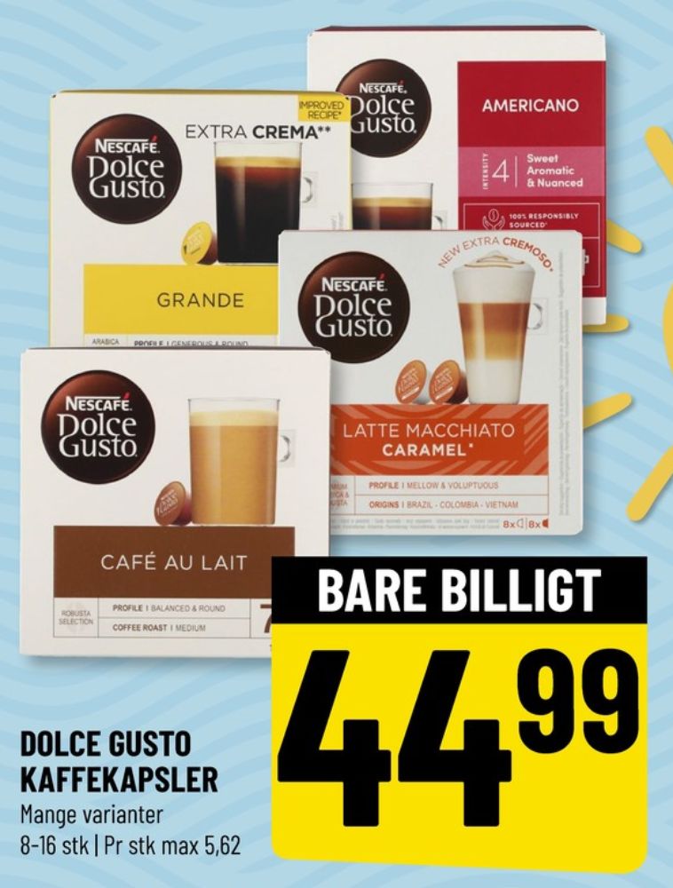 Cafe René Dolce Gusto, Kaffekapsler Americano